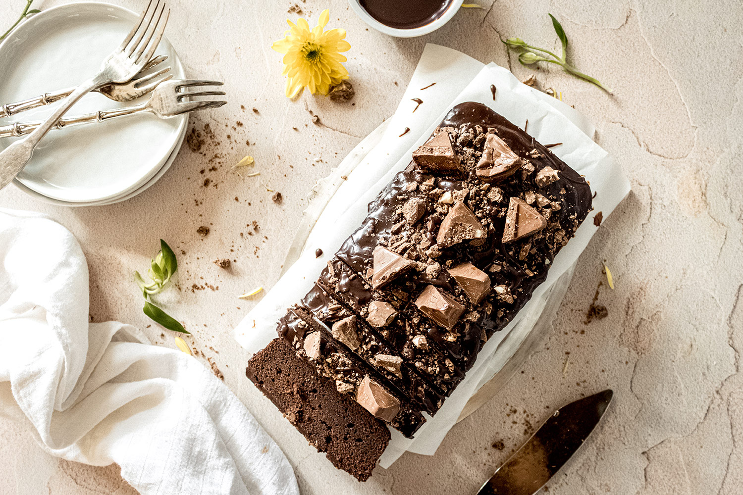 Bio Fudgy Dark Chocolate Toblerone Loaf